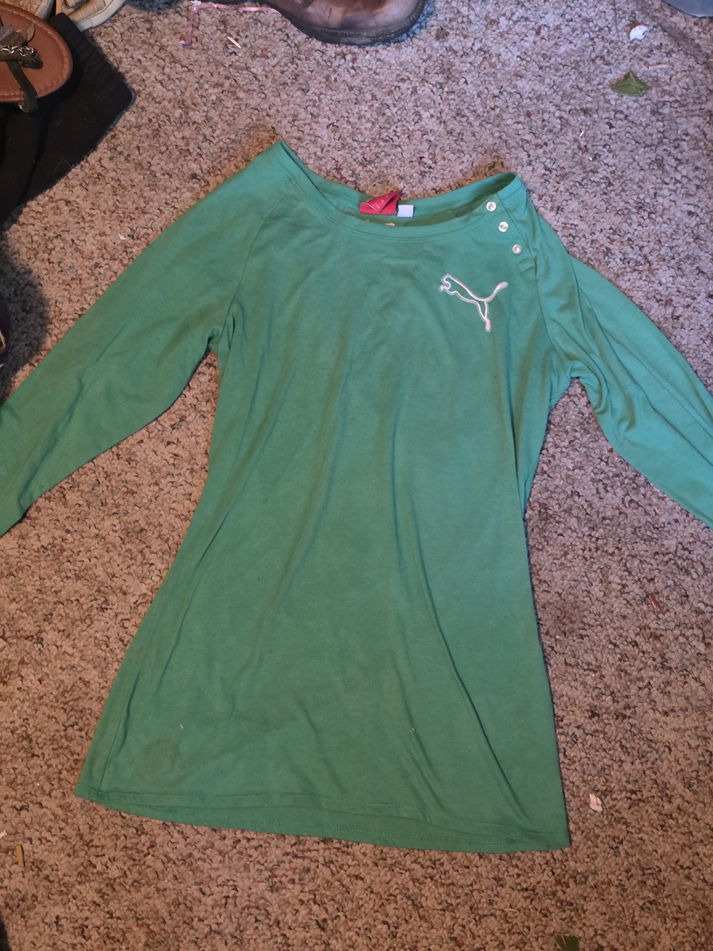 Puma Teal Long Sleeve Tunic with Button Shoulder - Picture 6 of 6